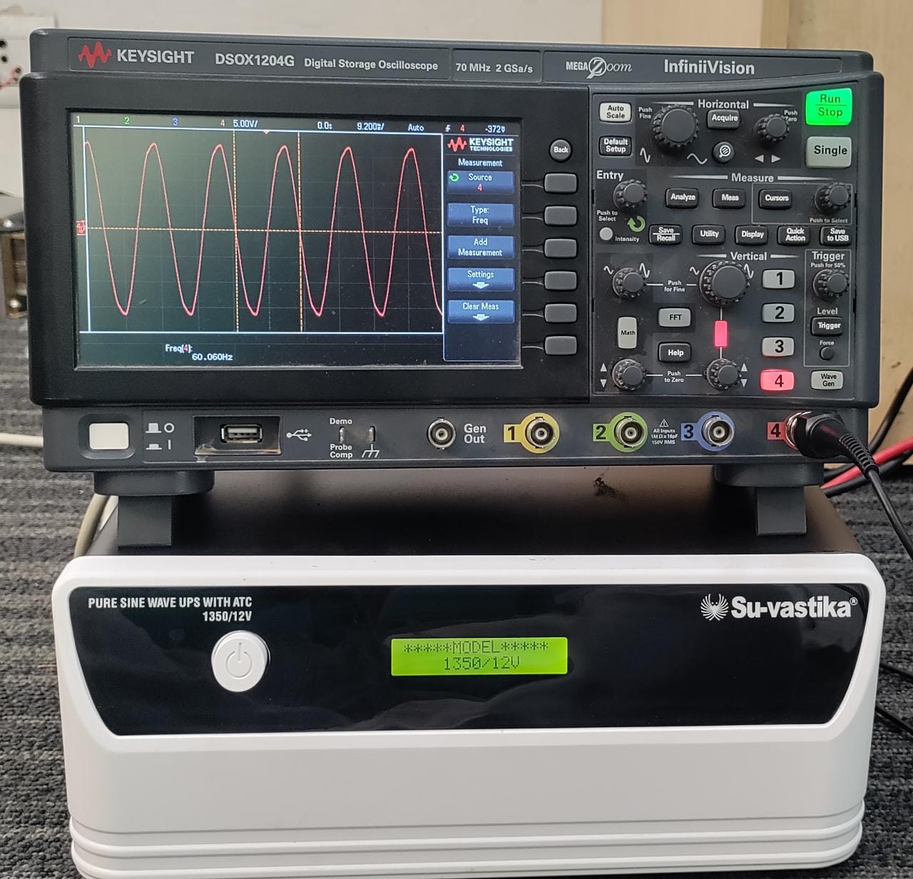 Inverter testing with CRO