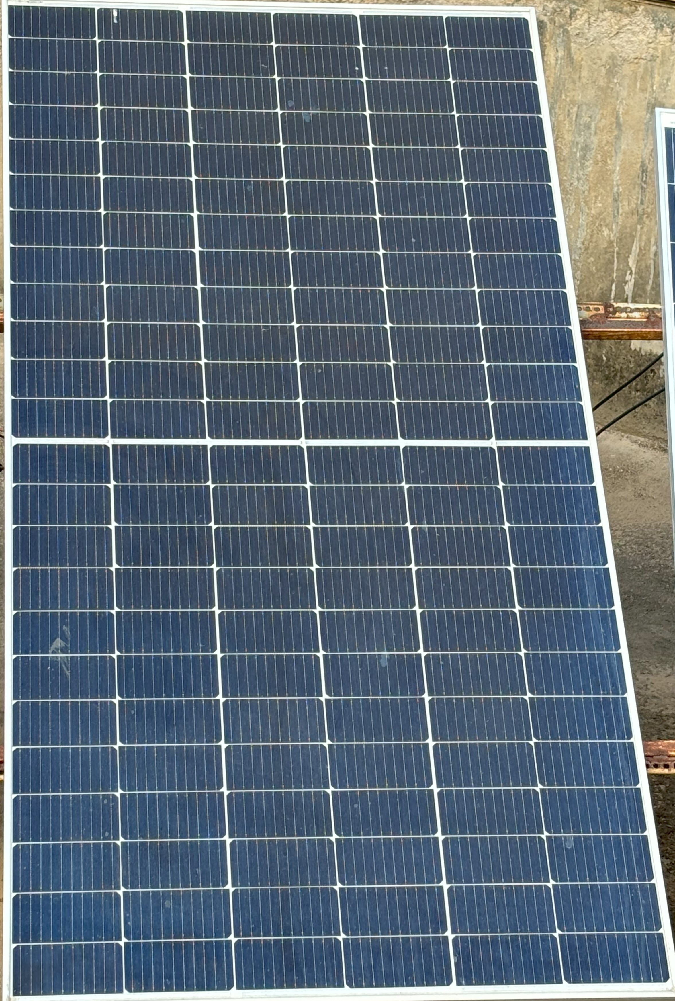 Solar panels on roof